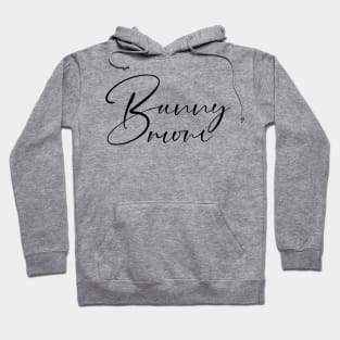 Rabbit Calligraphy for Bunny Mom Hoodie